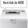 Samsung ML-4551ND : La stampante e l'hard<br>disk