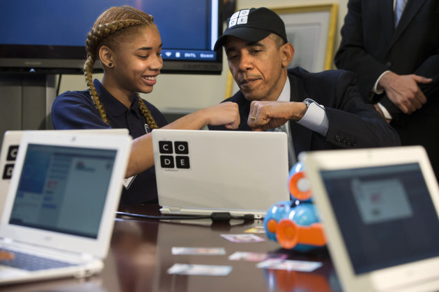 Barack Obama scrive codice, primo programma presidenziale